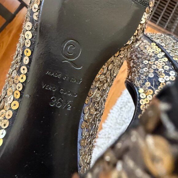 Vintage Alexander Mcqueen sequin platform shoes Size 36.5 - Picture 11 of 11